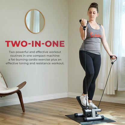 Stair Stepper Exercise Equipment with Resistance Bands